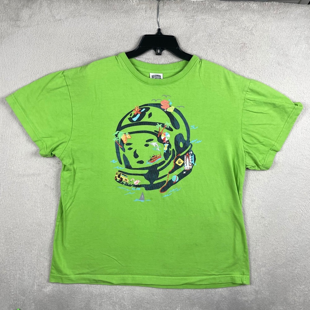 Billionaire Boys Club T Shirt Mens XL Green BB Caribe Astronaut Graphic Tee